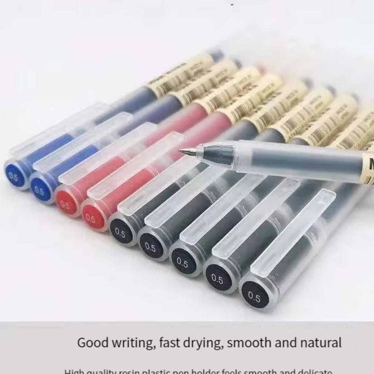 Muji Stationery Gel Pen - 3-6Pcs Kawaii Gel Pen Black/Red/Blue 0.5mm