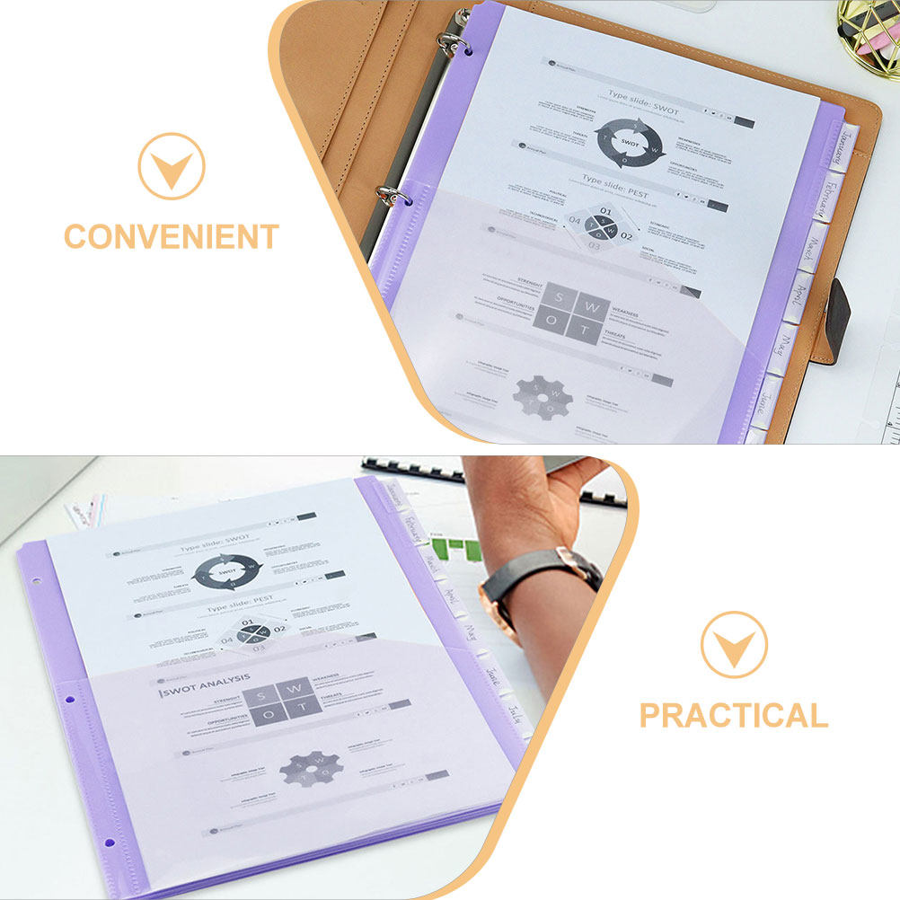 2Sets Binder Dividers A4 Plast - огляд і ціна Tab Divider A4