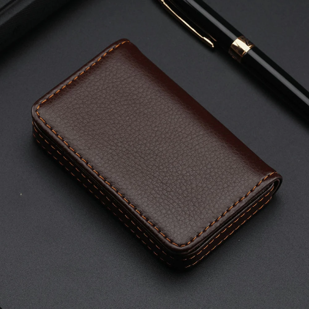 Sized Stitched PU Leather Cred - огляд і ціна Index Card Holder
