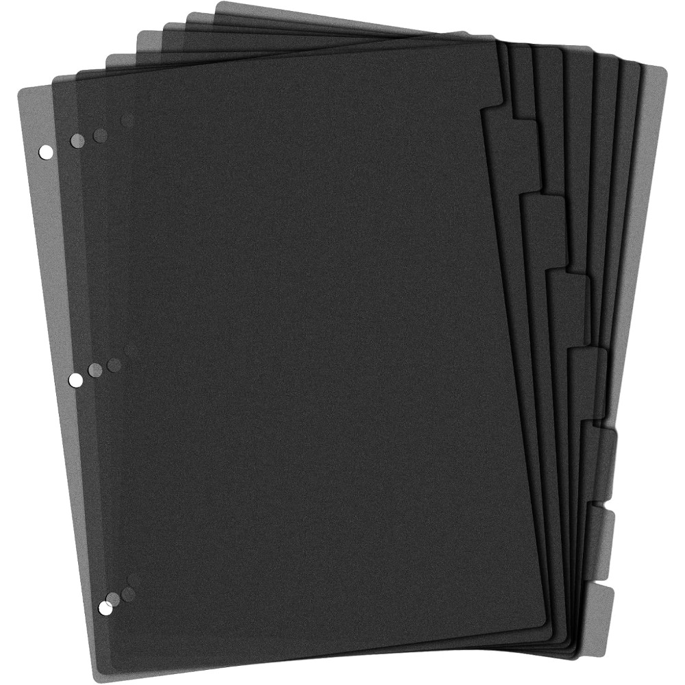 8 Tab Black Plastic Binder Div - огляд і ціна Tab Divider A4
