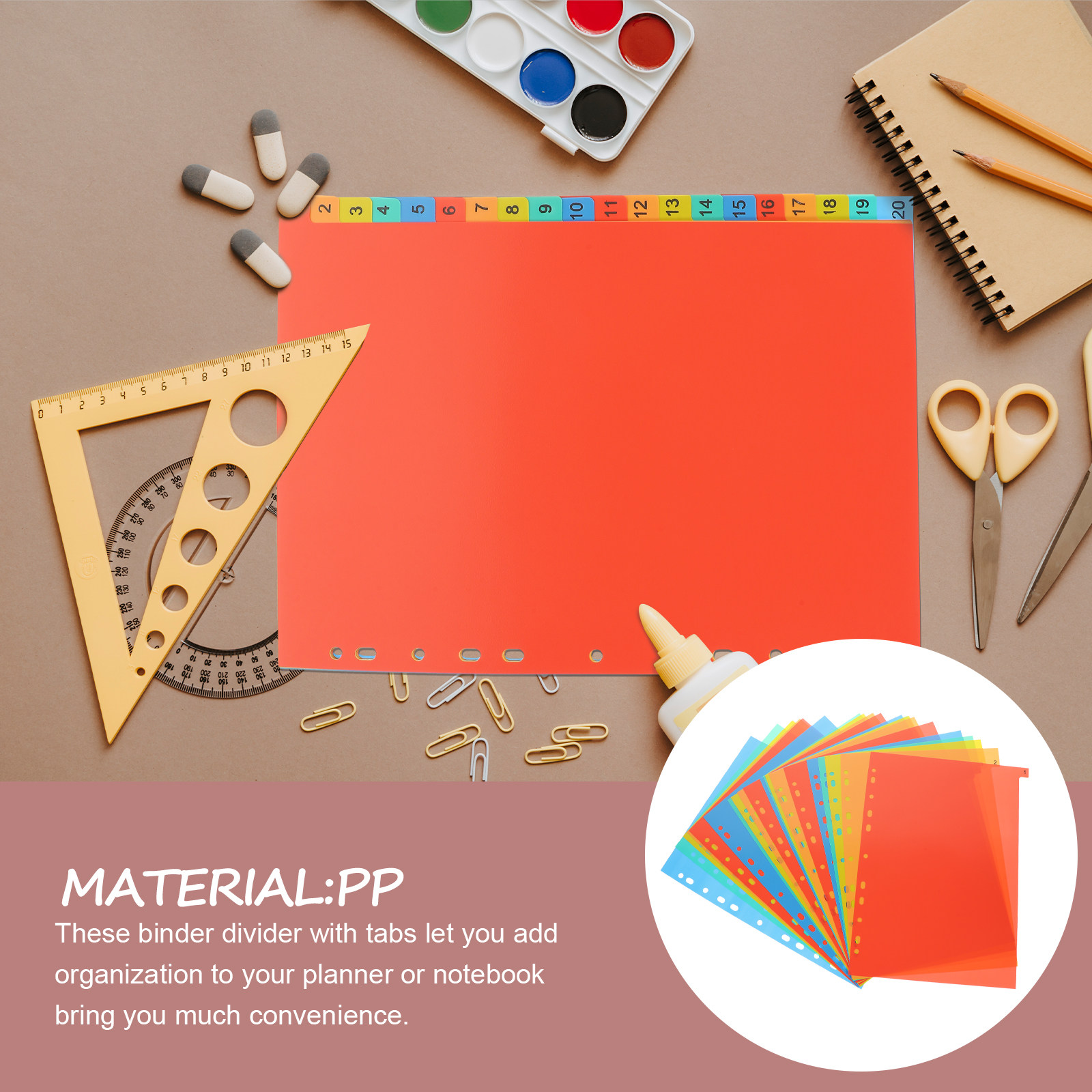 20Sheets A4 Plastic Binder Div - огляд і ціна Tab Divider A4