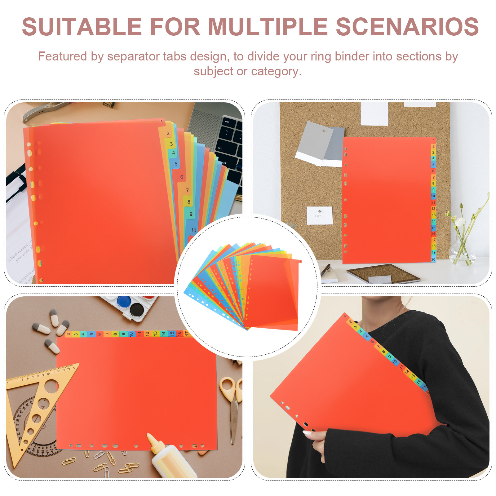 20Sheets A4 Plastic Binder Div - огляд і ціна Tab Divider A4