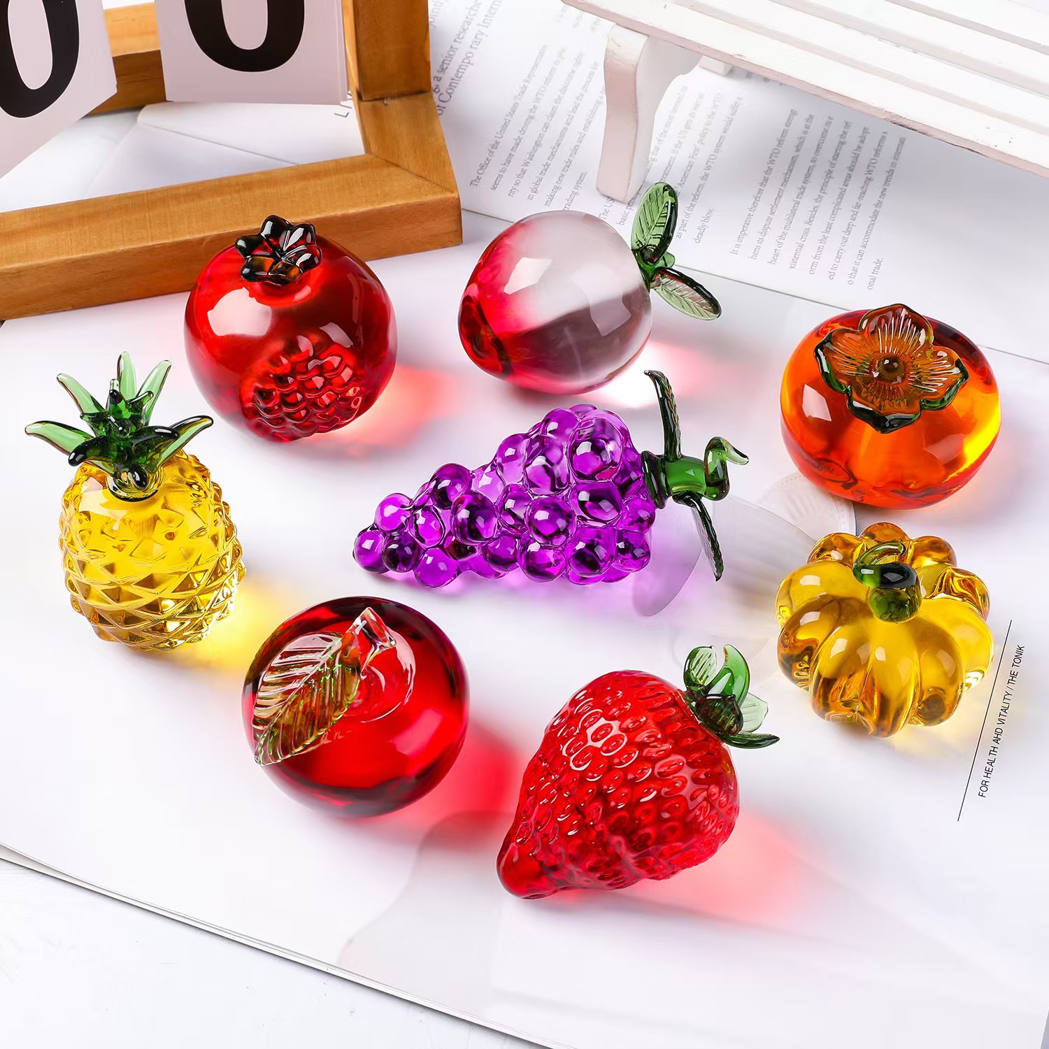 Crystal fruit Paperweight with - огляд і ціна Paper Weight Crystal