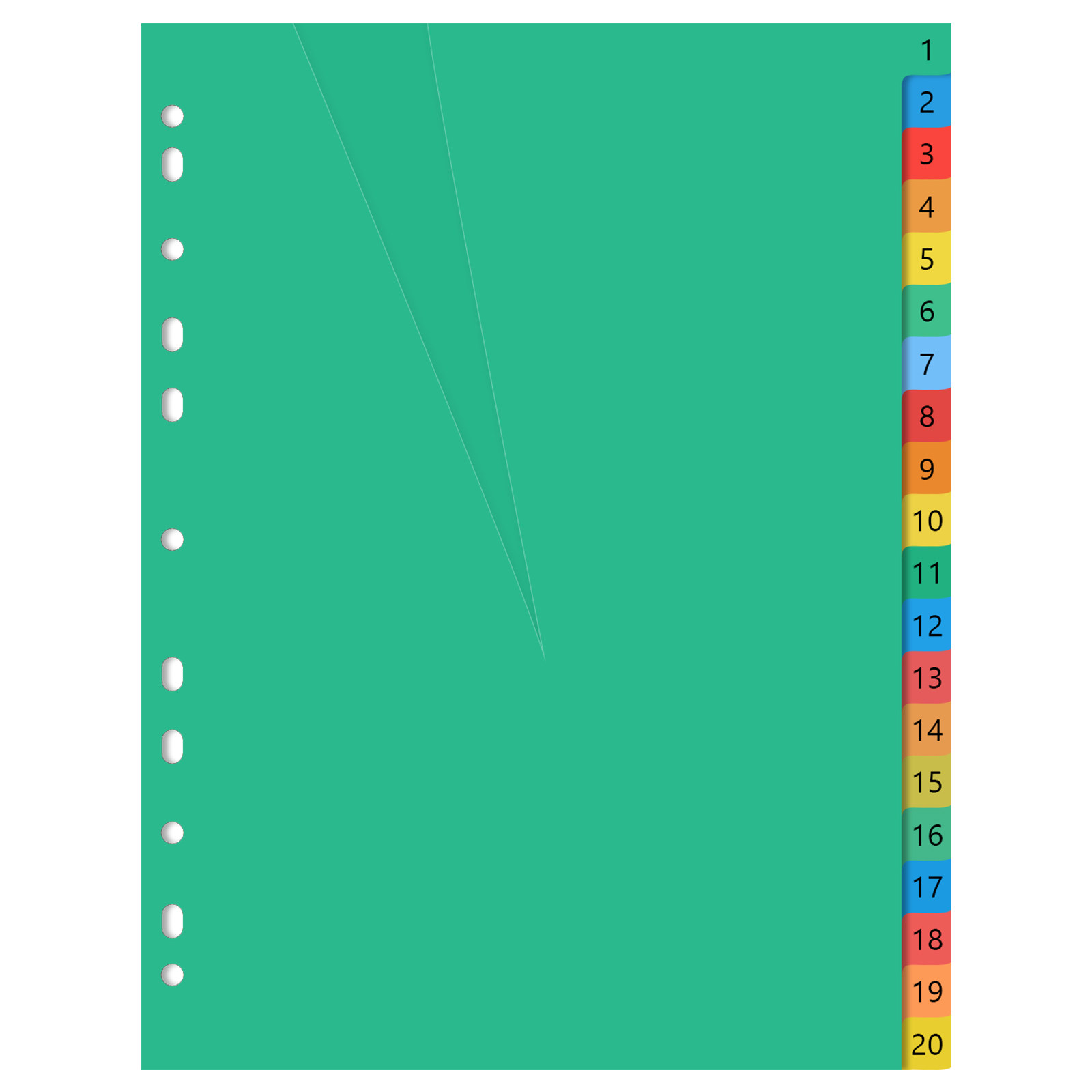 A4 Colorful Plastic Classified - огляд і ціна Tab Divider A4