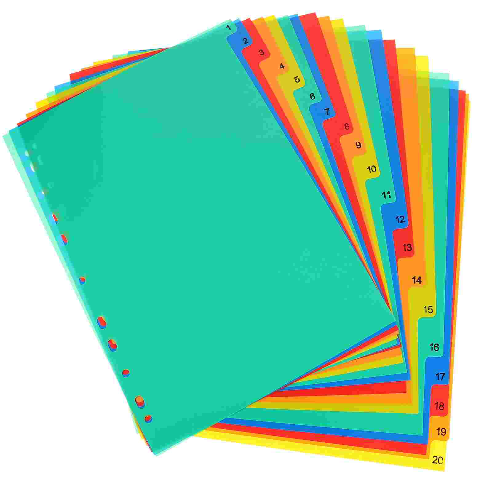20 Pcs A4 Separated Loose Leaf - огляд і ціна Tab Divider A4