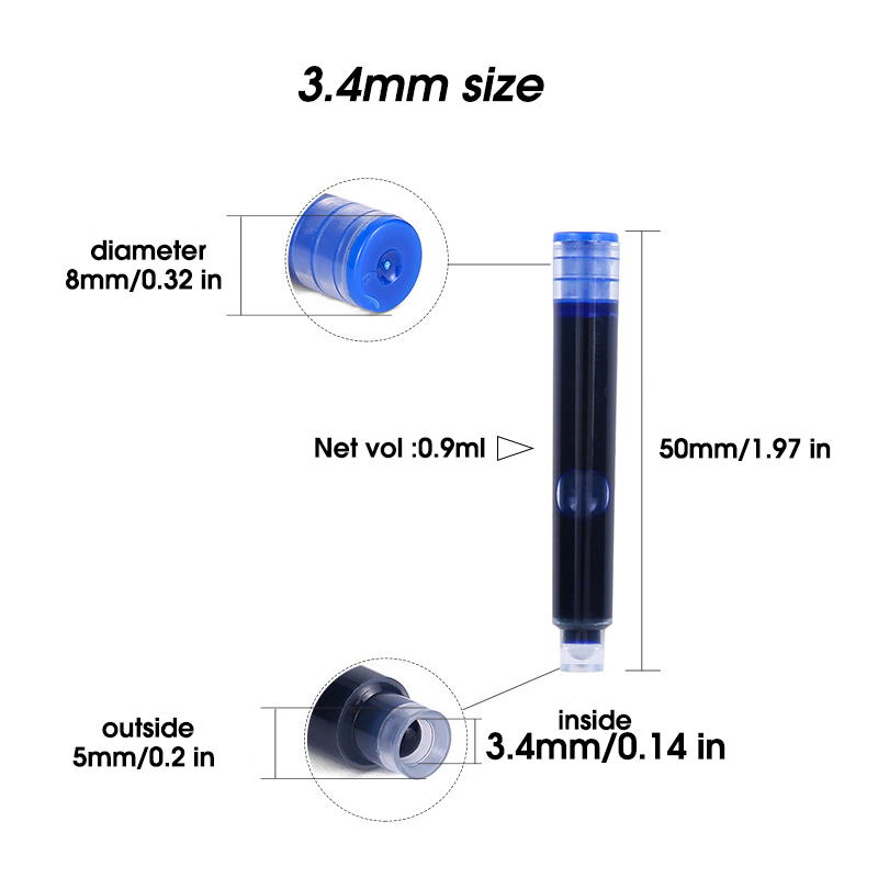 50pcs Fountain Pen Ink Cartrid - огляд і ціна Fountain Pen Bottled Ink