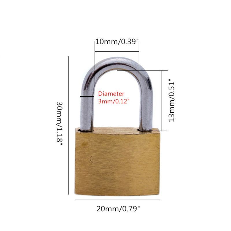 Brass Padlock with Keys, Small - огляд і ціна Letter Opener Brass